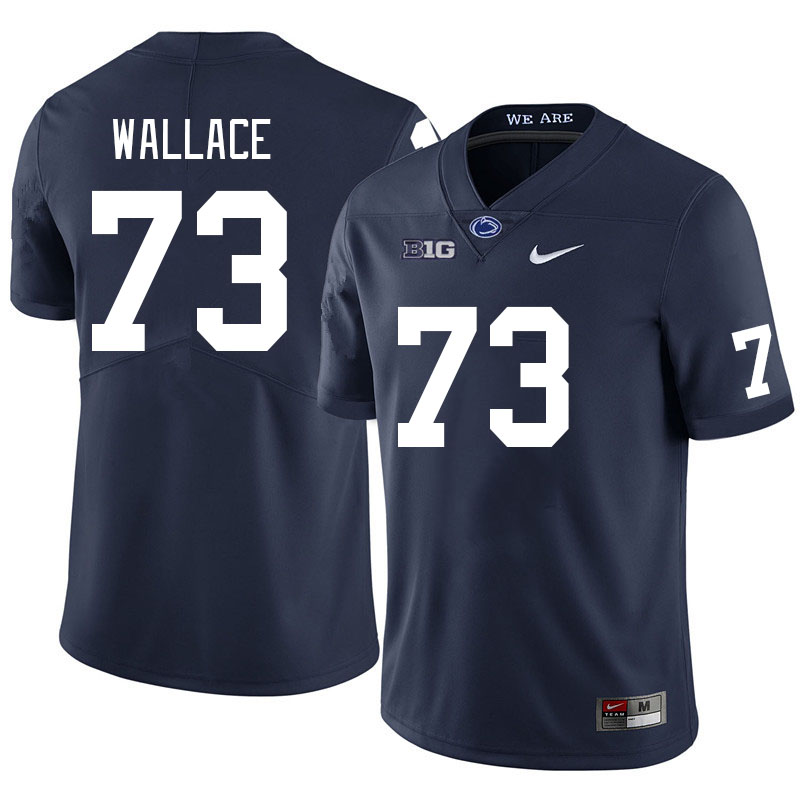 Men #73 Caedan Wallace Penn State Nittany Lions College Football Jerseys Stitched Sale-Navy